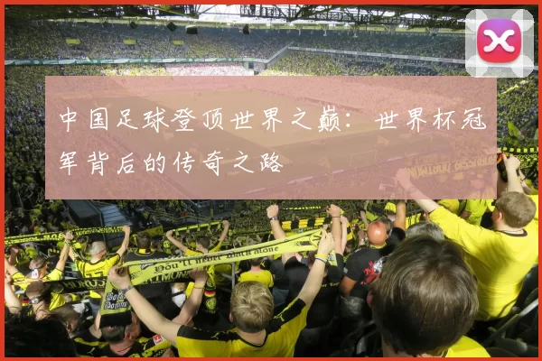 中国足球登顶世界之巅:世界杯冠军背后的传奇之路
